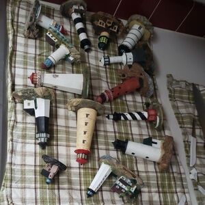 Decorative Lighthouse Figurines Set